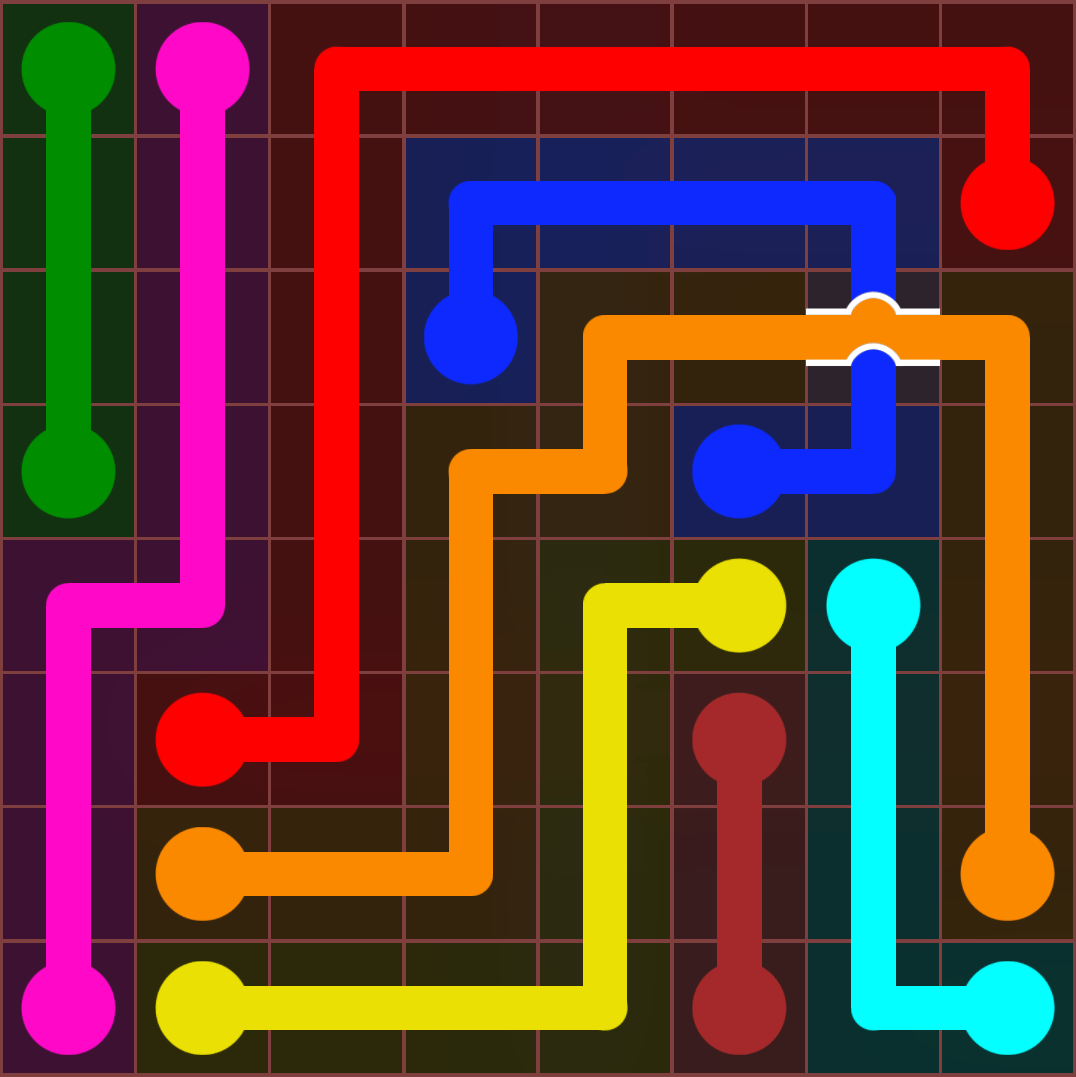 Flow Free 654 Solution
