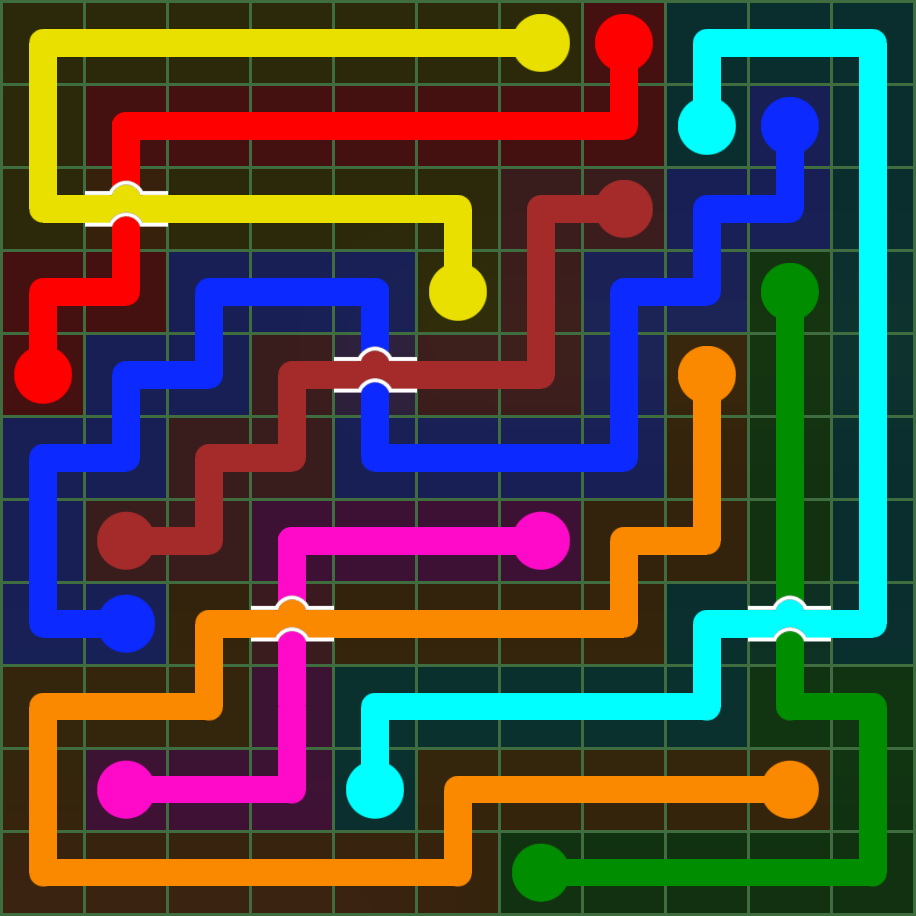 Flow Free 4870 Solution
