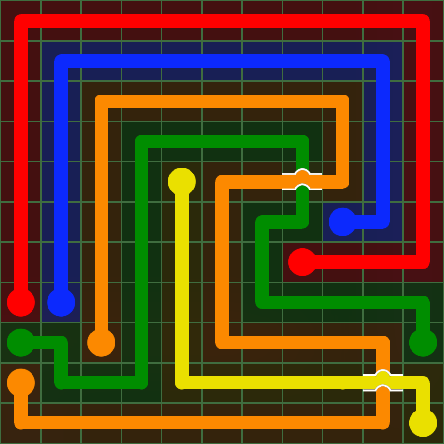 Flow Free 4876 Solution