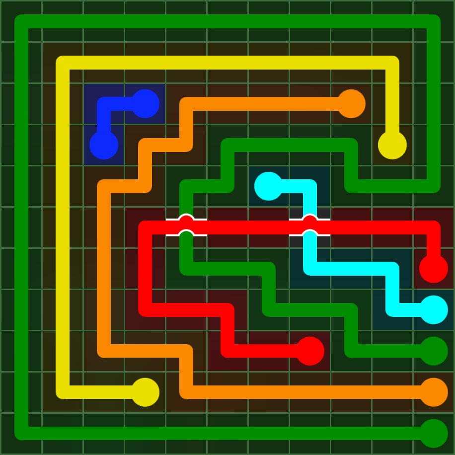 Flow Free 4886 Solution