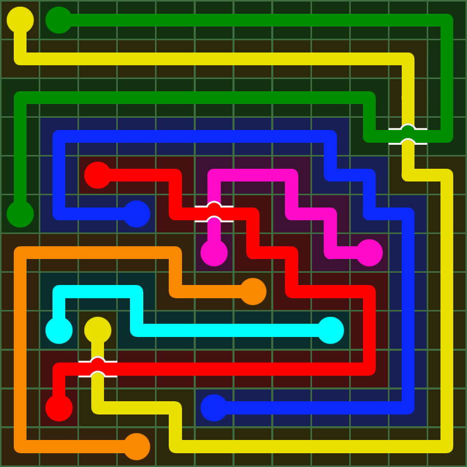 Flow Free 5124 Solution