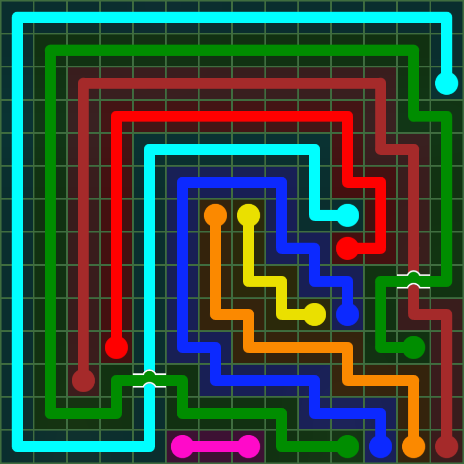 Flow Free 5158 Solution