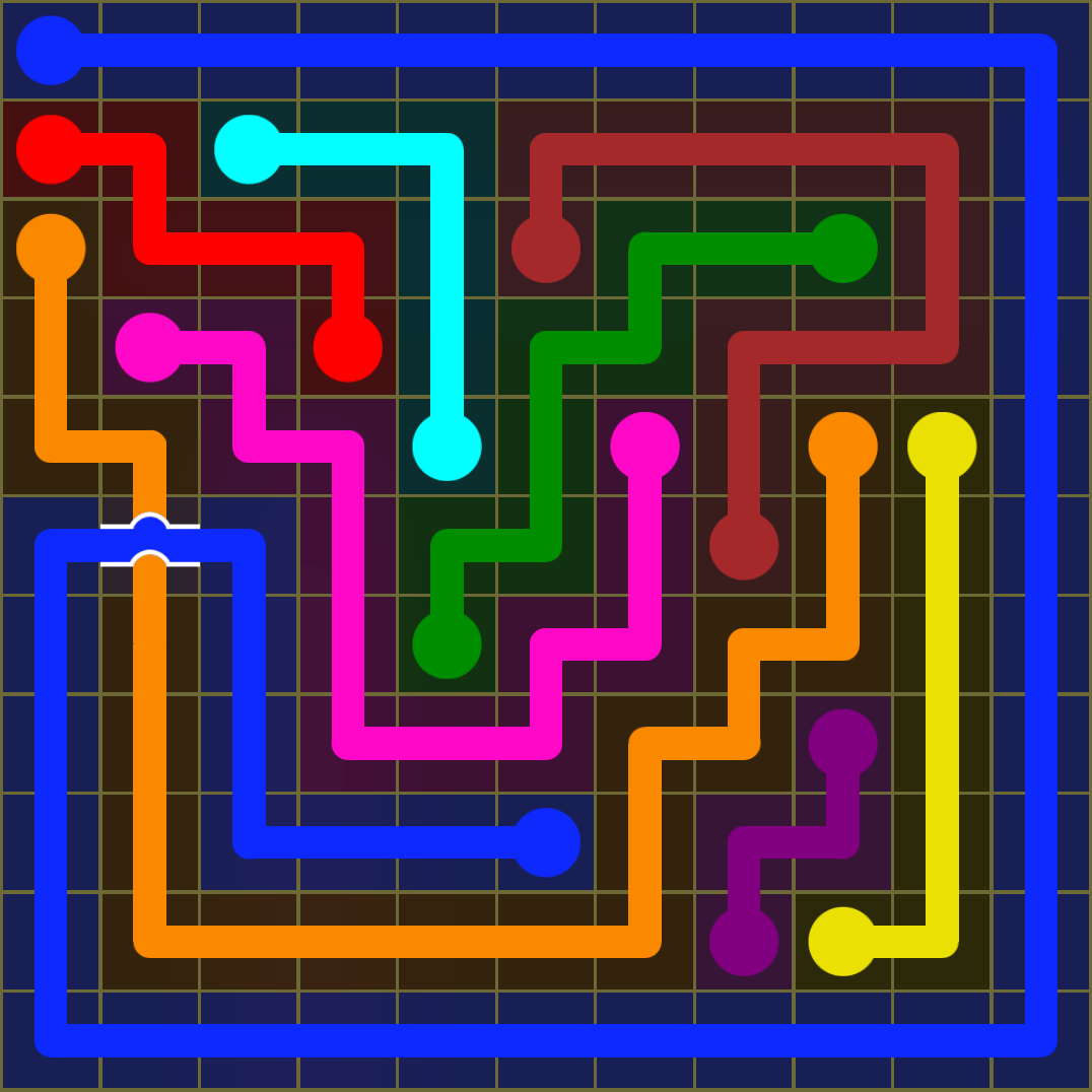 Flow Free 1377 Solution