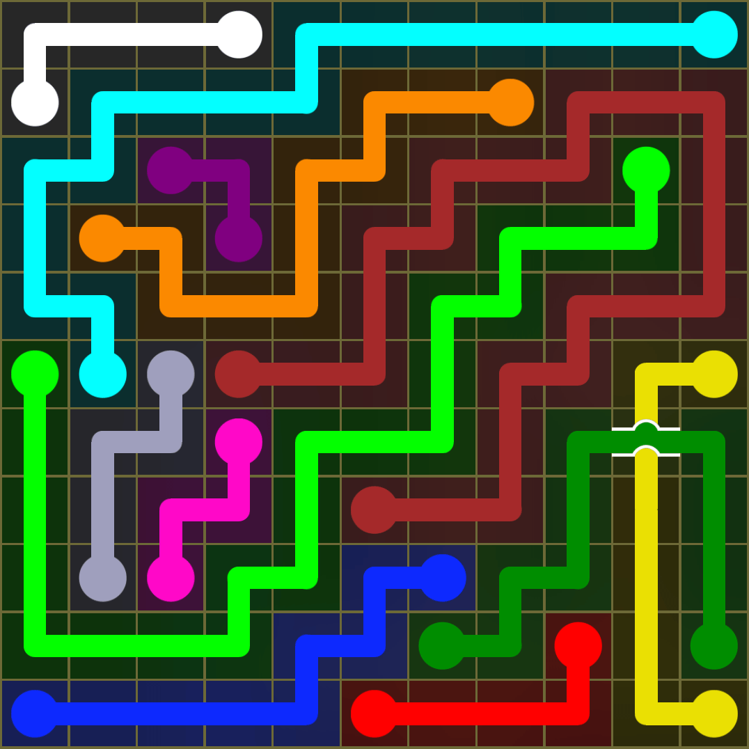 Flow Free 1418 Solution