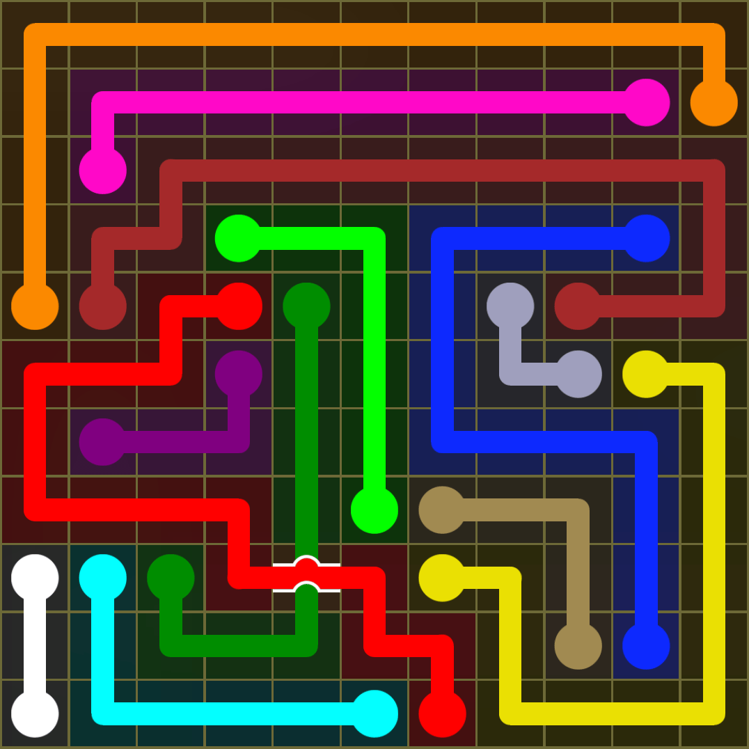 Flow Free 1428 Solution
