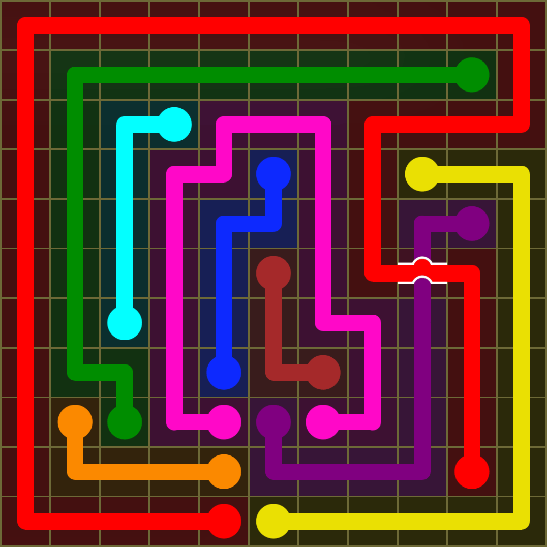 Flow Free 1447 Solution