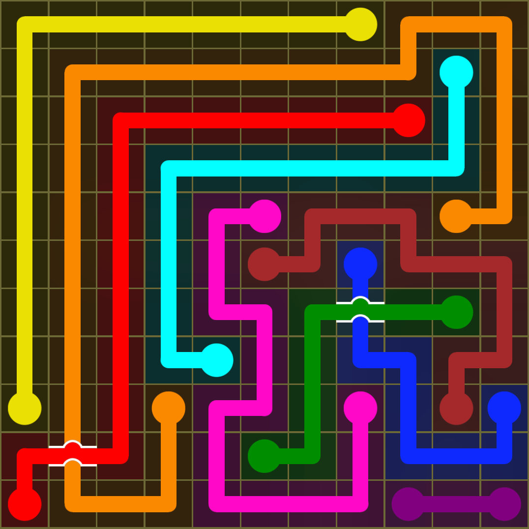 Flow Free 1448 Solution