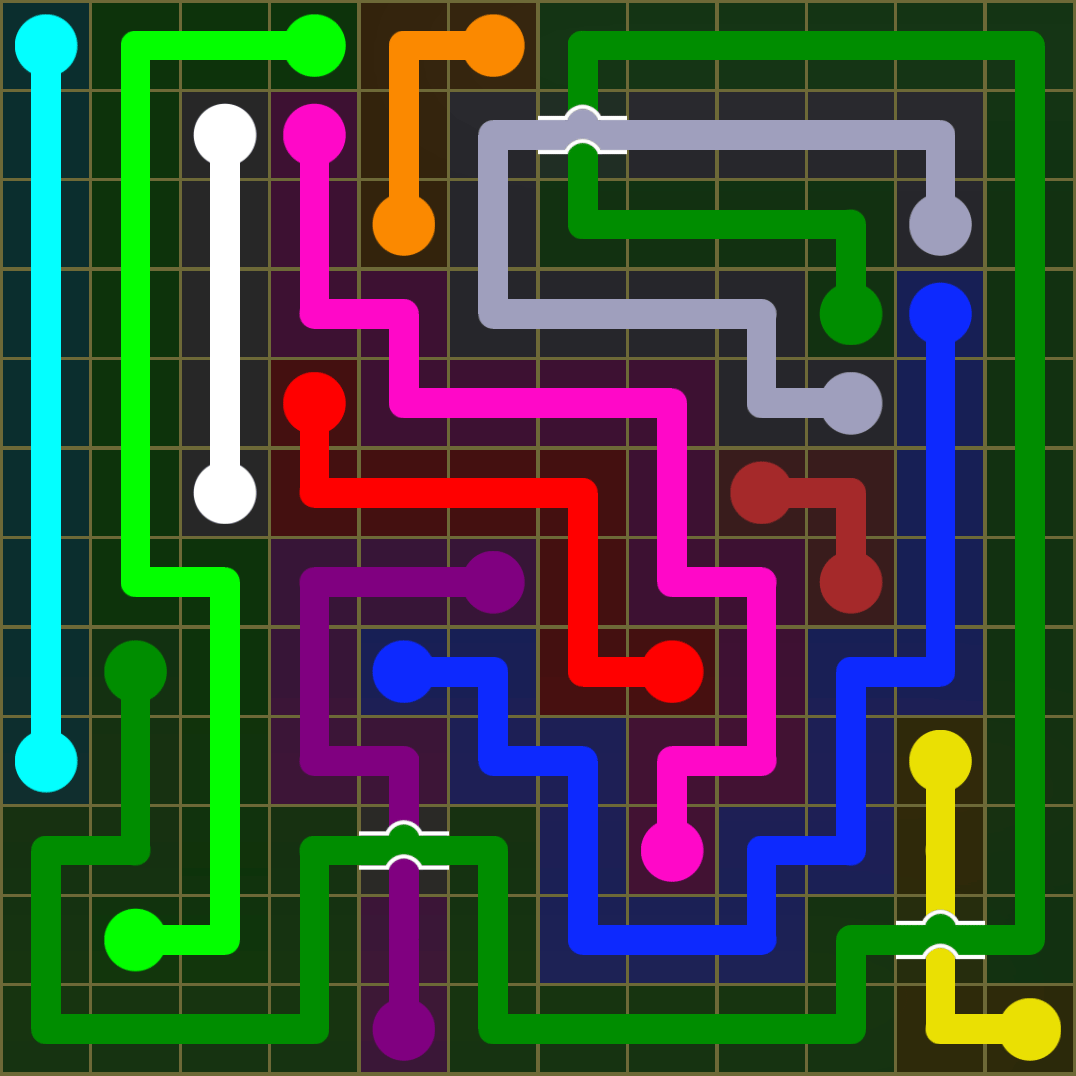 Flow Free 1521 Solution