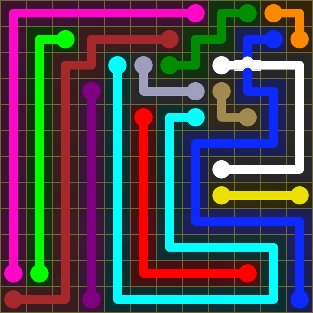 Flow Free 1534 Solution