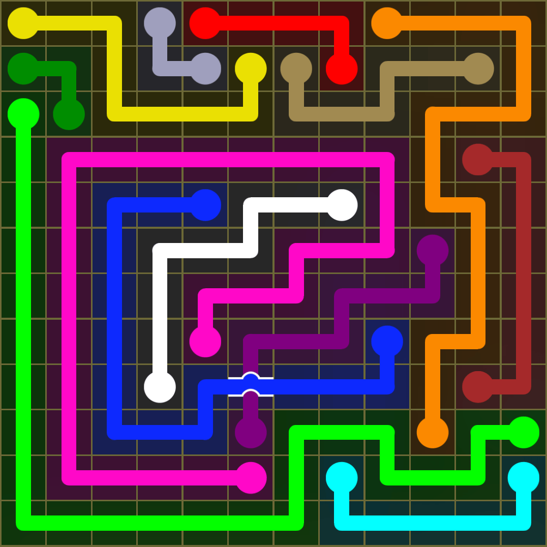Flow Free 1538 Solution