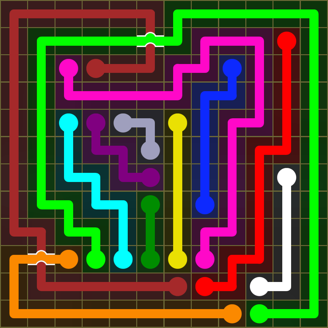 Flow Free 1549 Solution