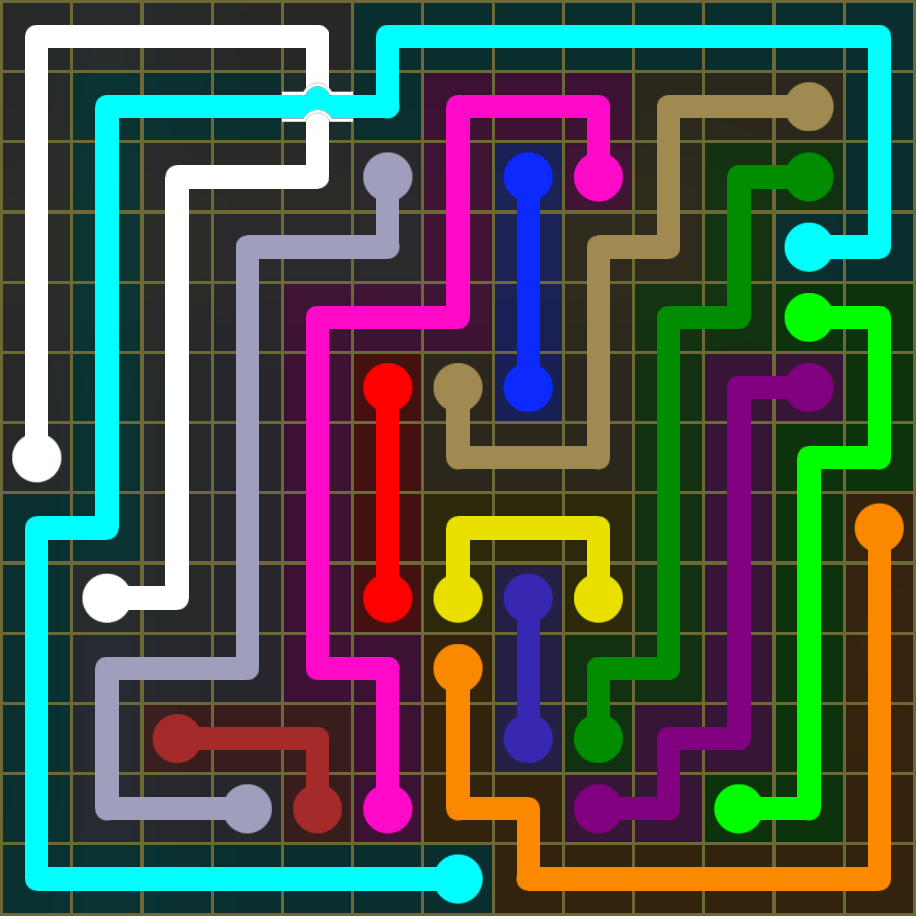 Flow Free 1602 Solution