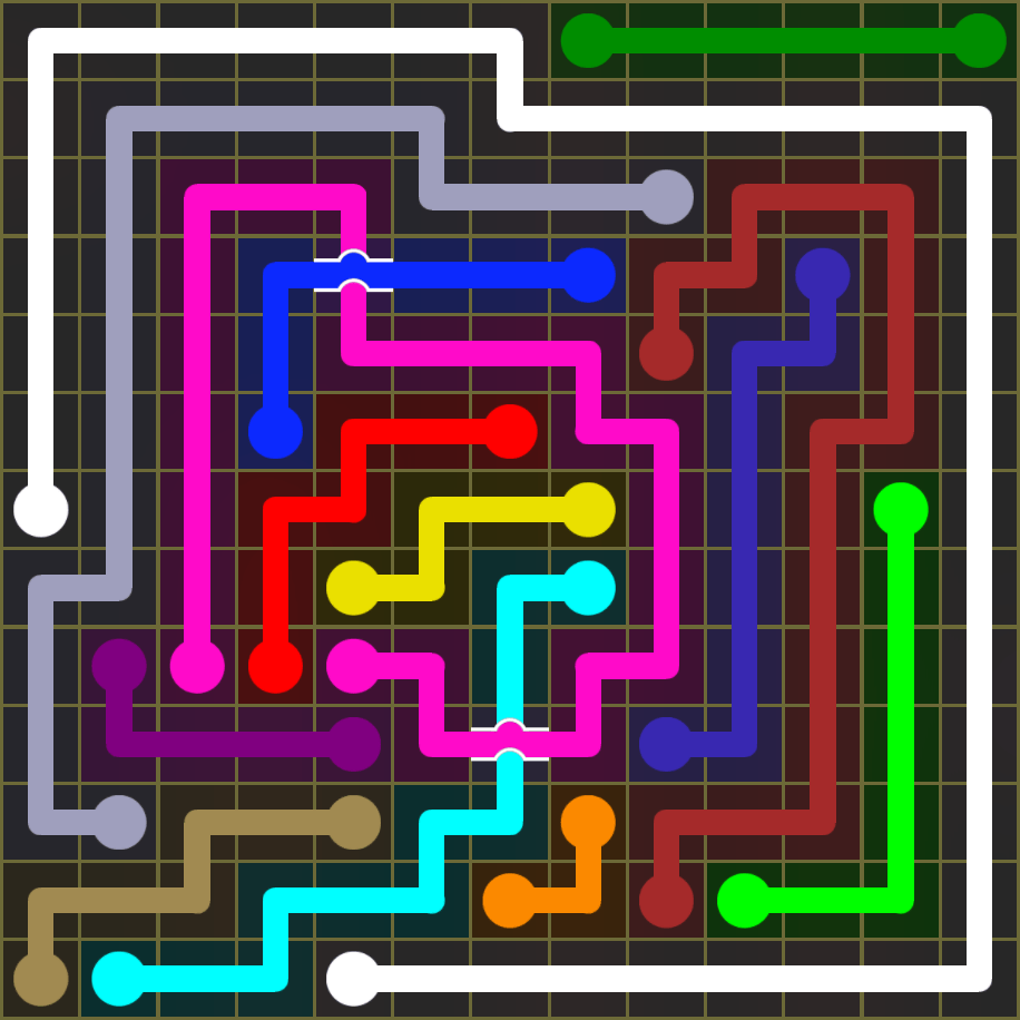 Flow Free 1618 Solution