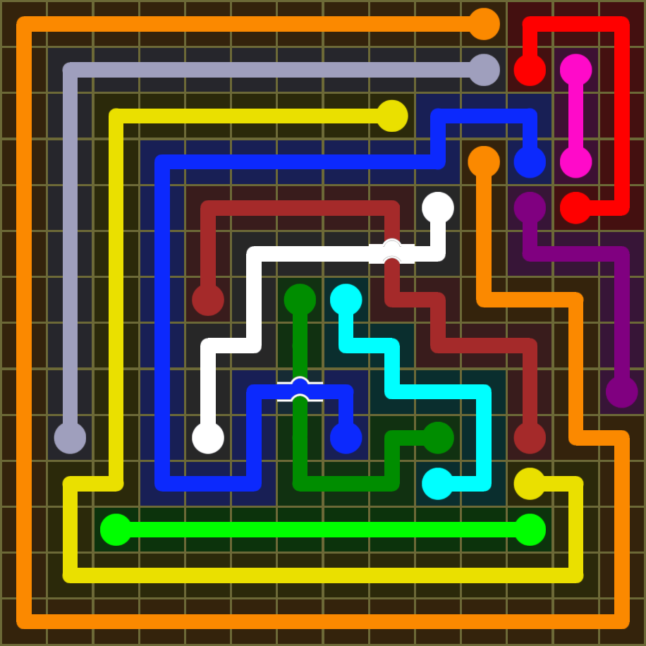 Flow Free 1811 Solution