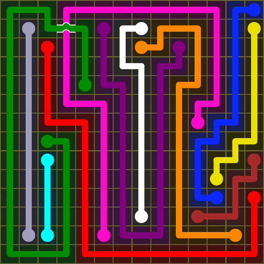 Flow Free 1812 Solution