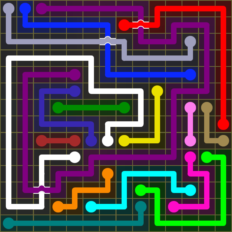 Flow Free 1813 Solution