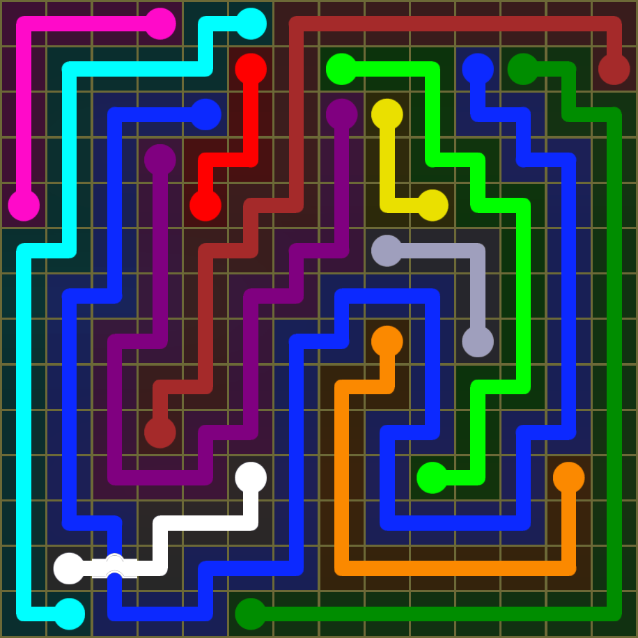 Flow Free 1814 Solution