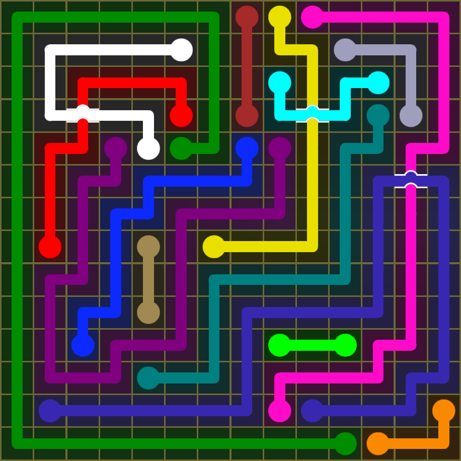 Flow Free 1815 Solution