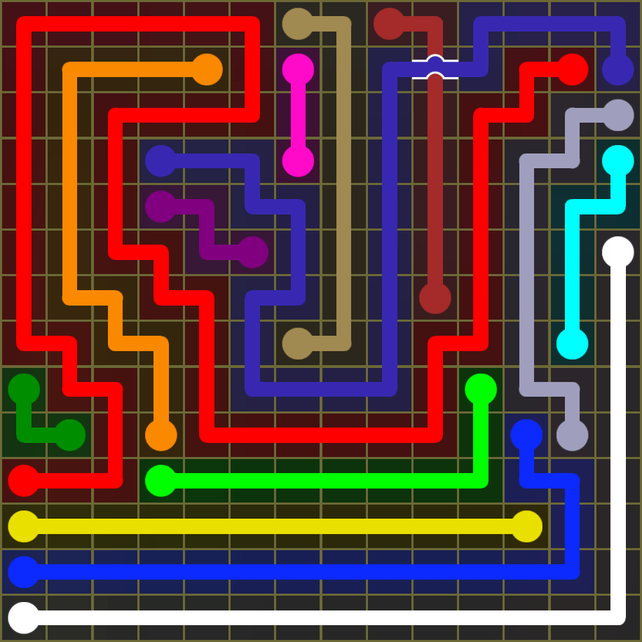 Flow Free 1821 Solution