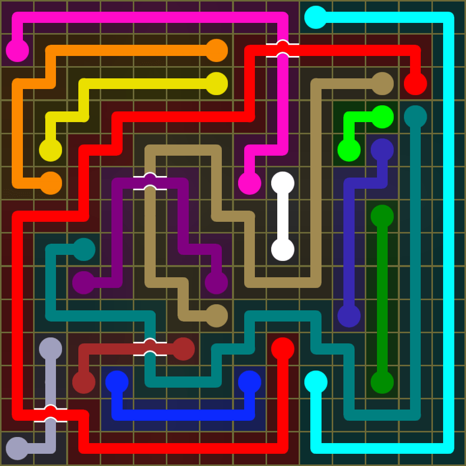 Flow Free 1828 Solution
