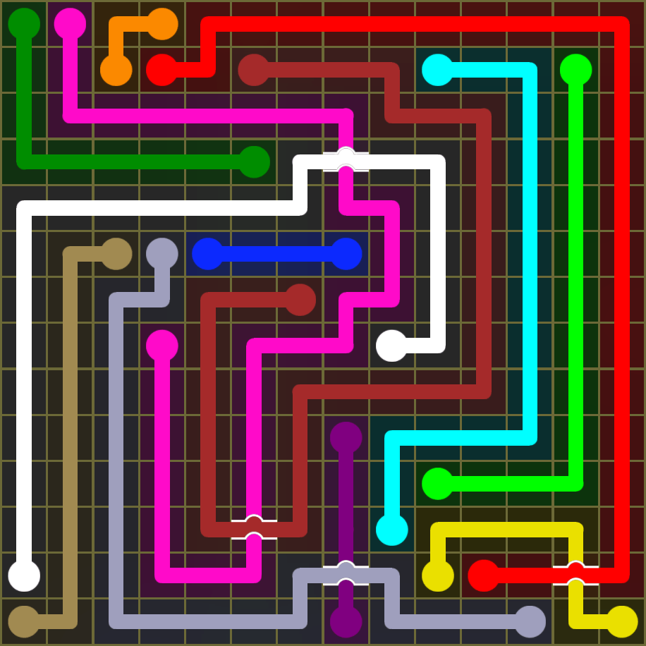 Flow Free 1741 Solution