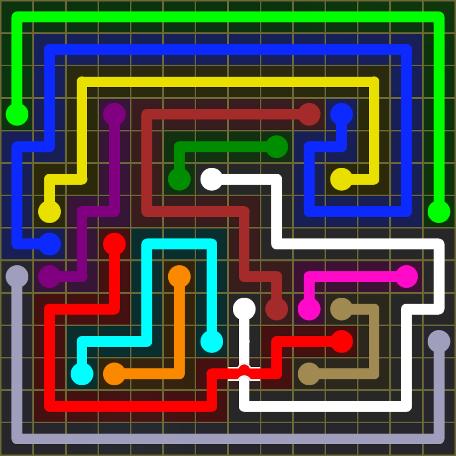 Flow Free 1747 Solution