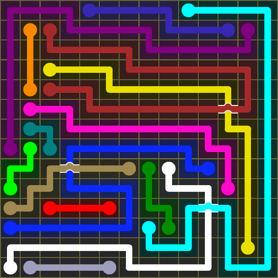 Flow Free 1714 Solution