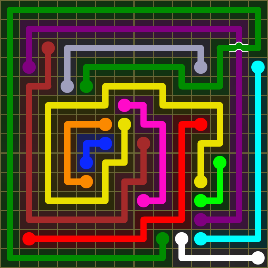 Flow Free 1774 Solution