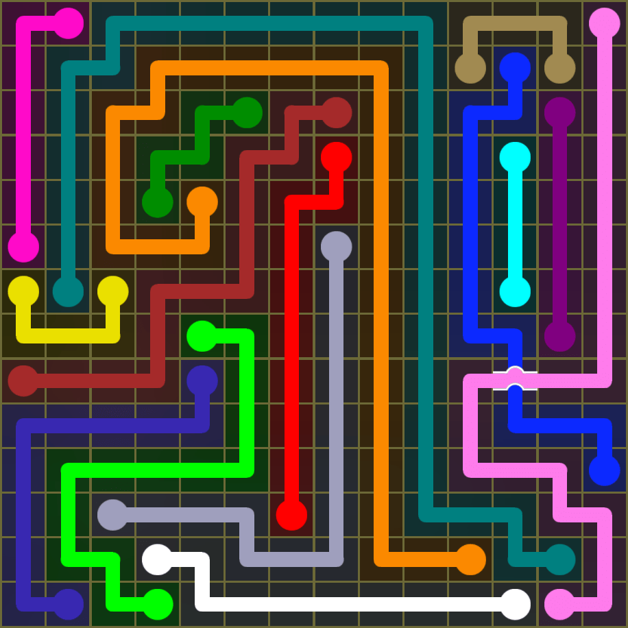 Flow Free 1777 Solution