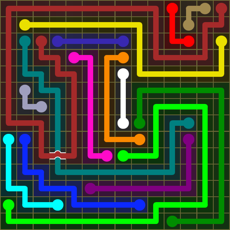 Flow Free 1801 Solution