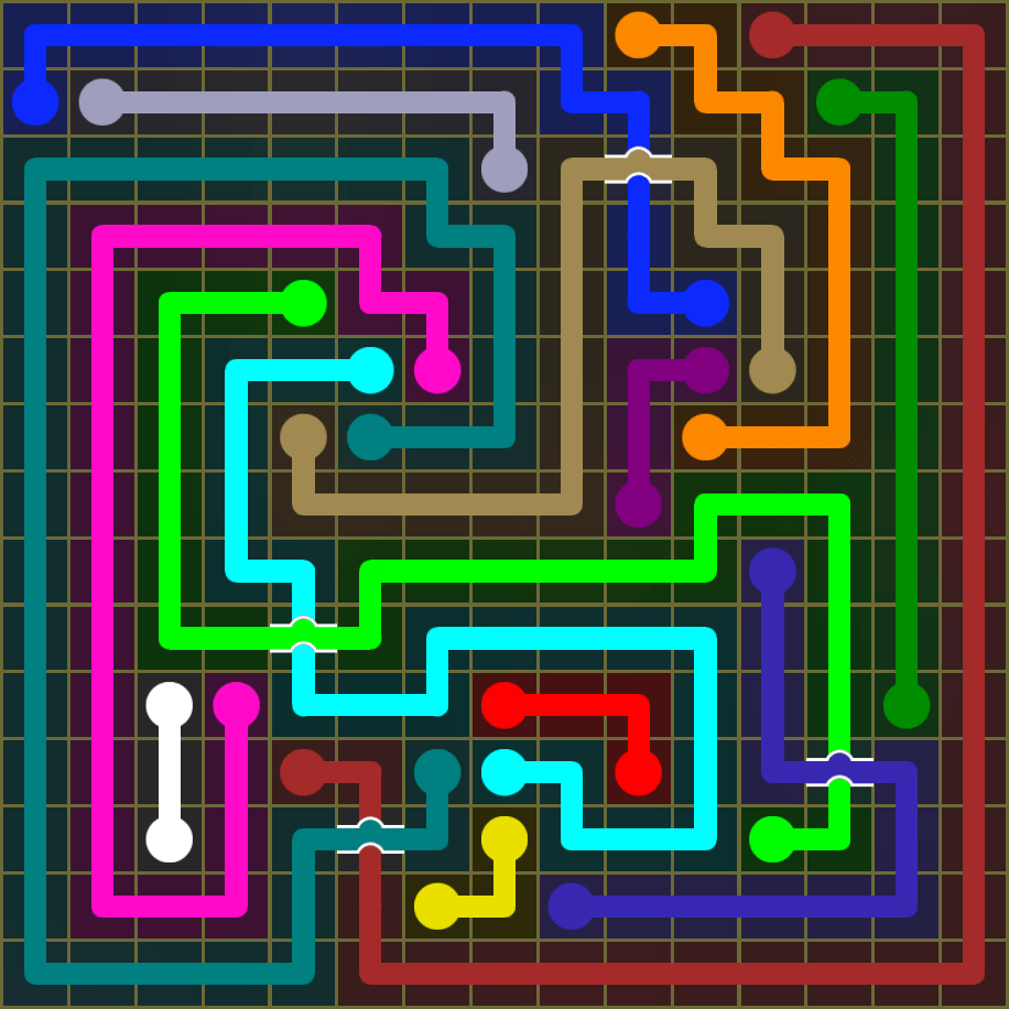 Flow Free 1934 Solution