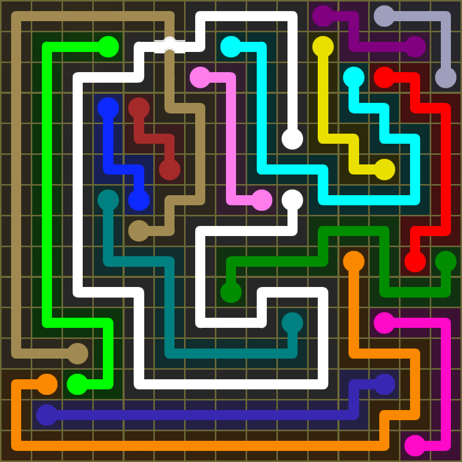 Flow Free 1936 Solution