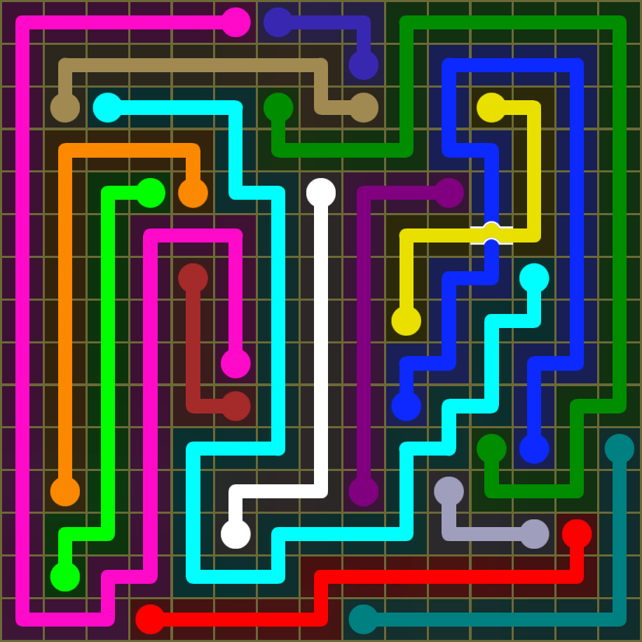 Flow Free 1937 Solution
