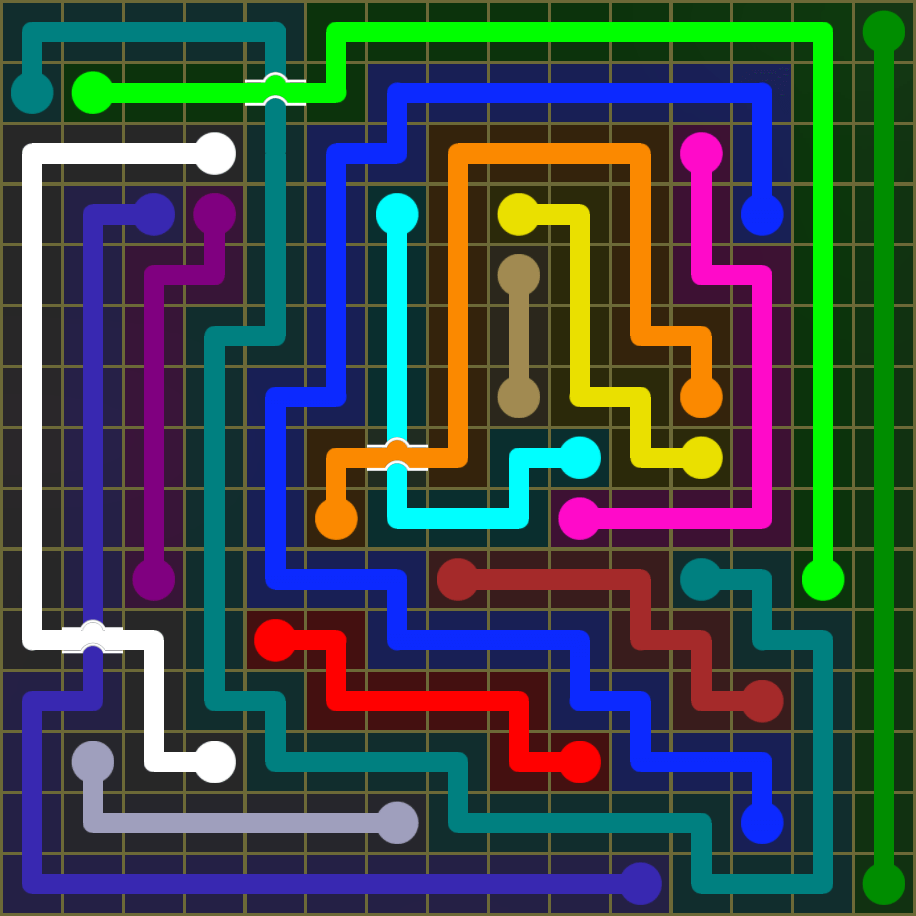 Flow Free 1938 Solution