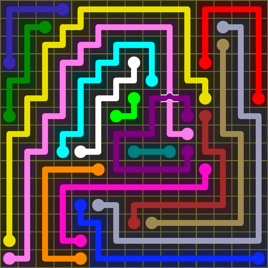Flow Free 1939 Solution