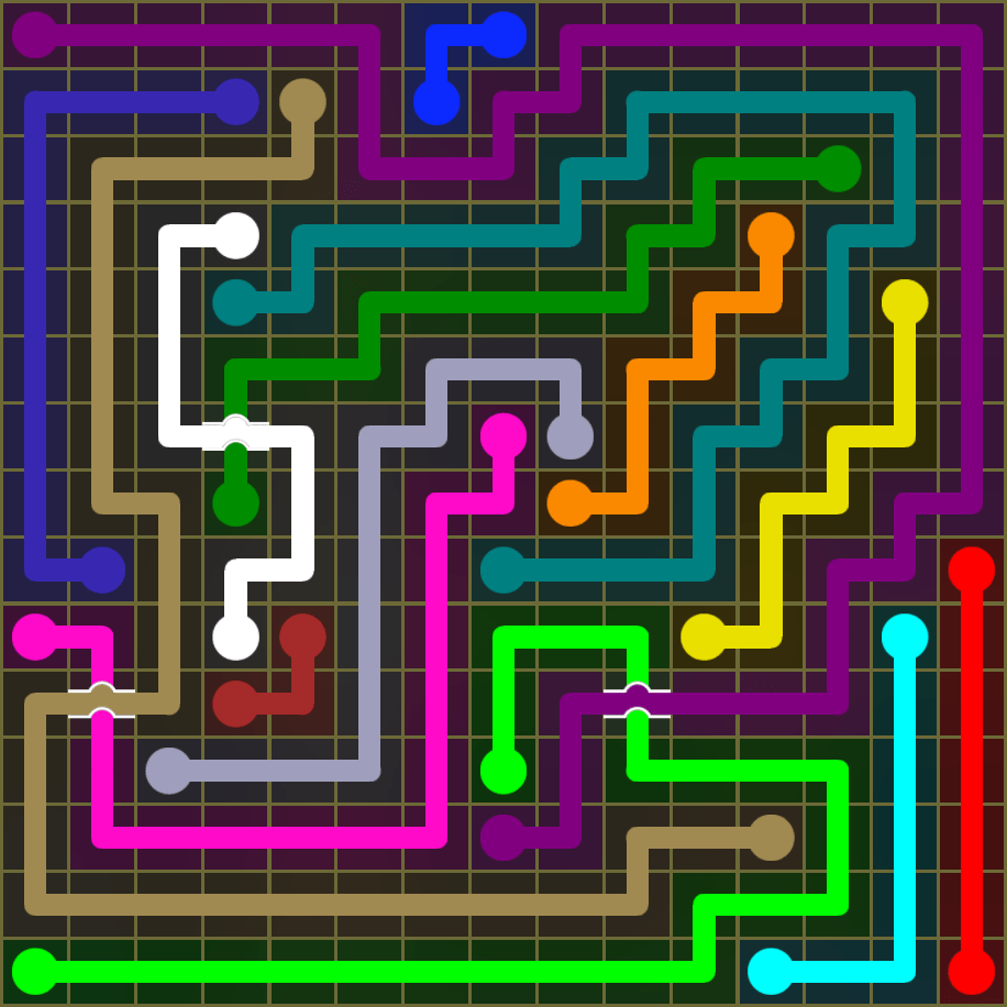 Flow Free 1940 Solution