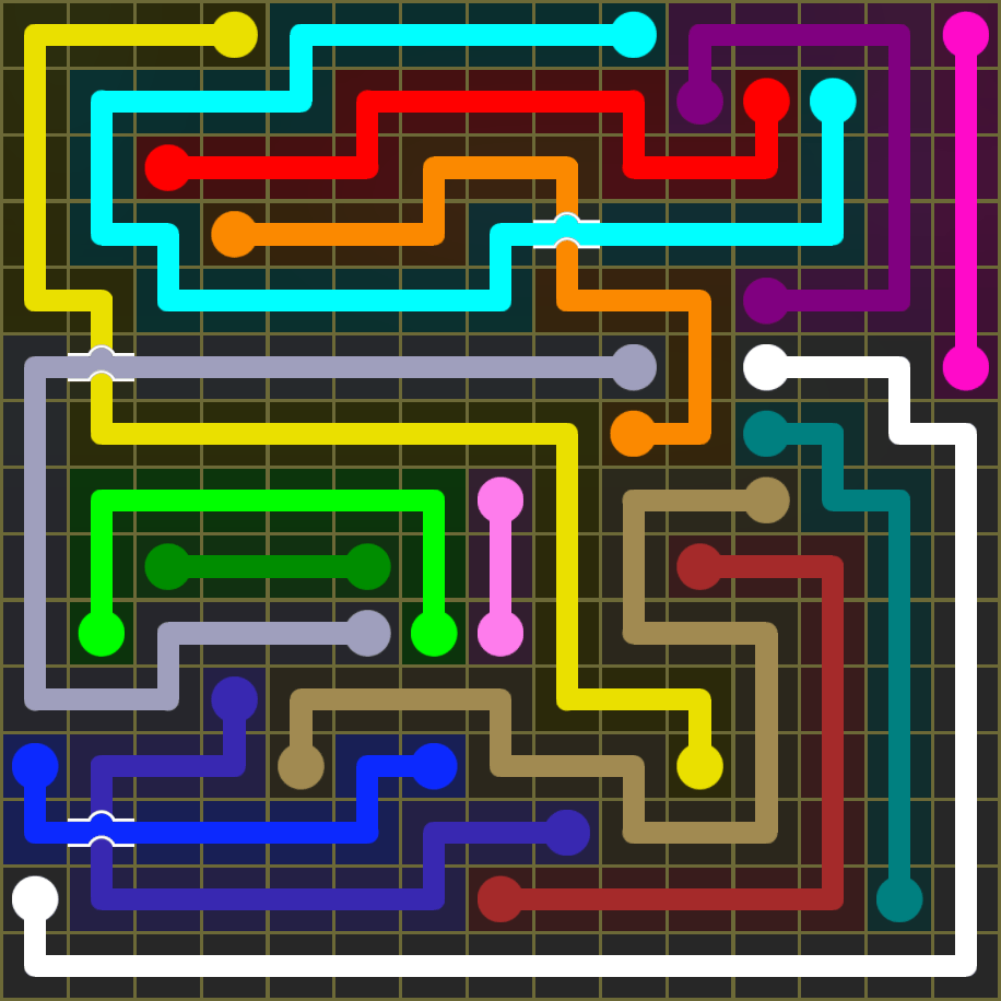 Flow Free 1943 Solution