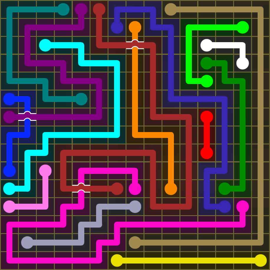 Flow Free 1944 Solution