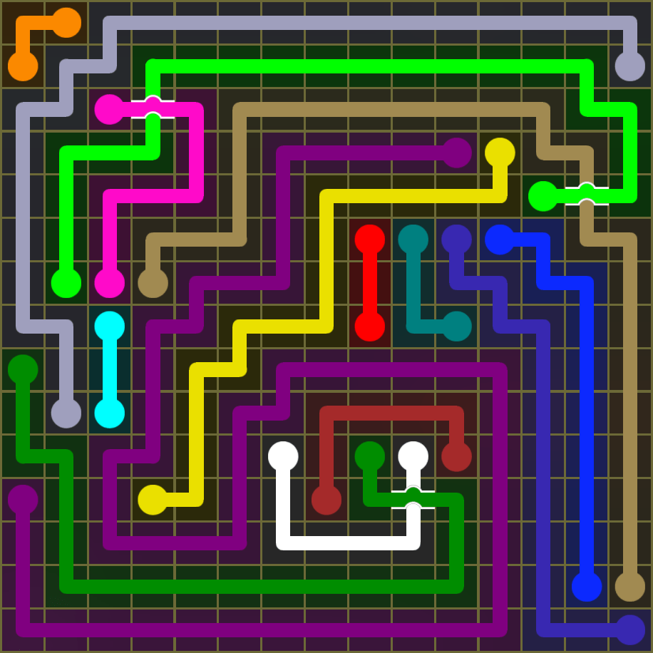 Flow Free 1945 Solution