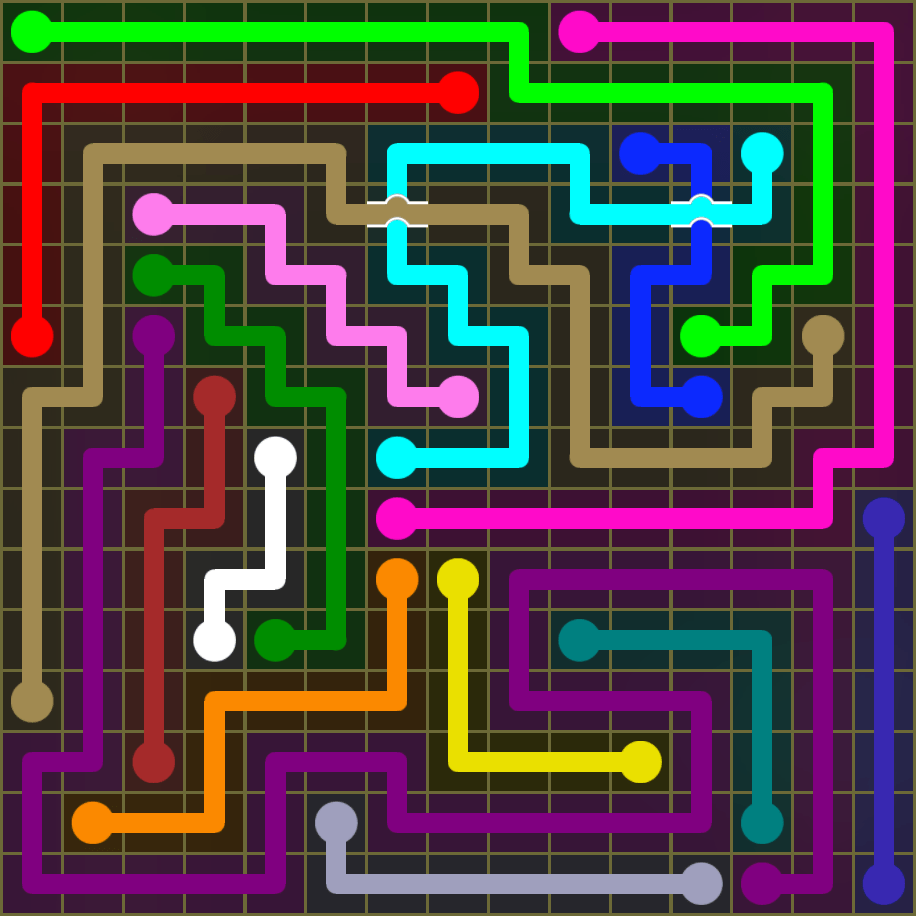 Flow Free 1946 Solution