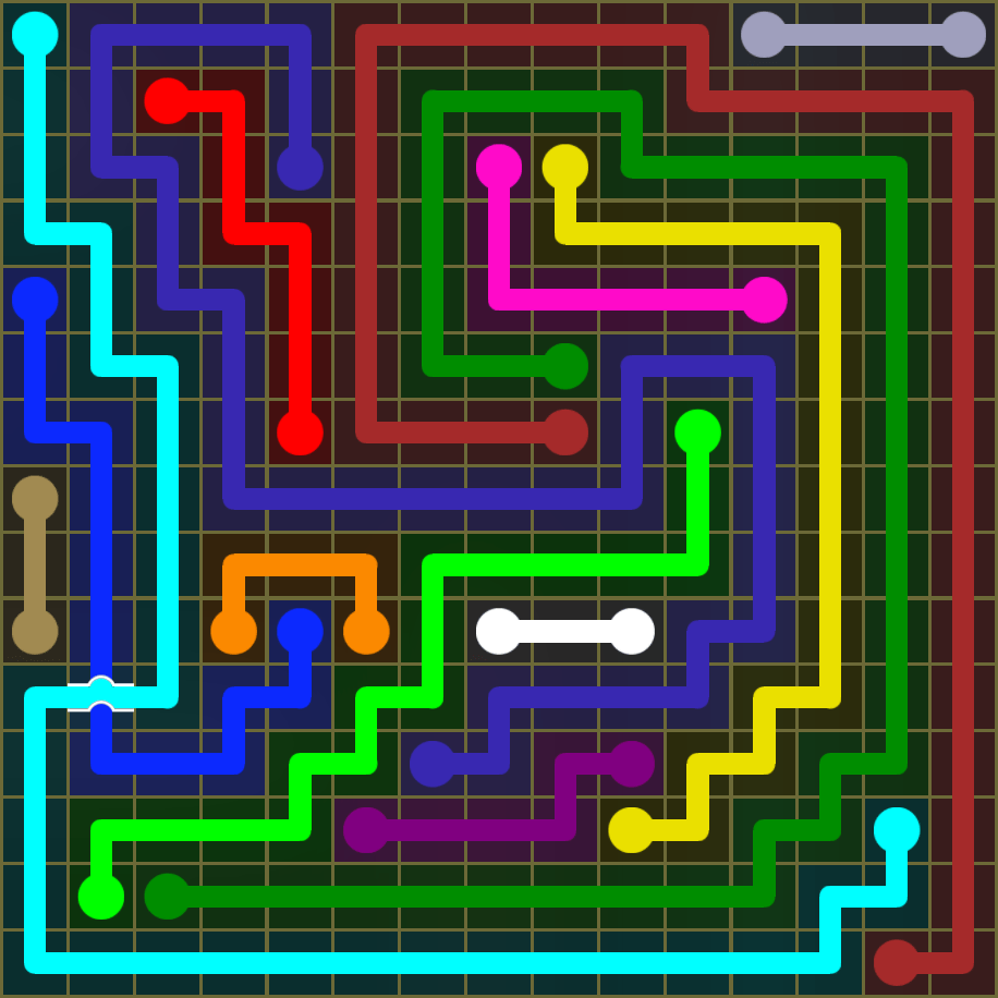 Flow Free 1947 Solution