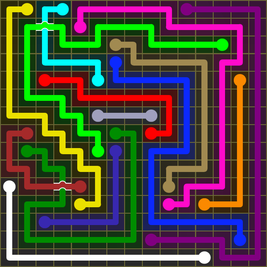 Flow Free 1950 Solution