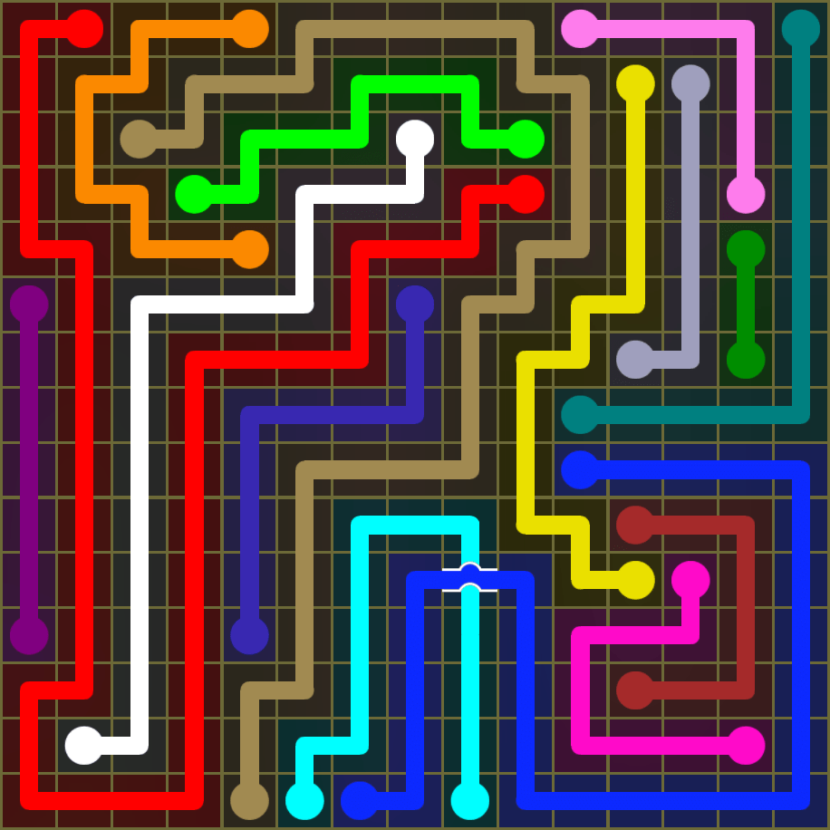 Flow Free 1861 Solution