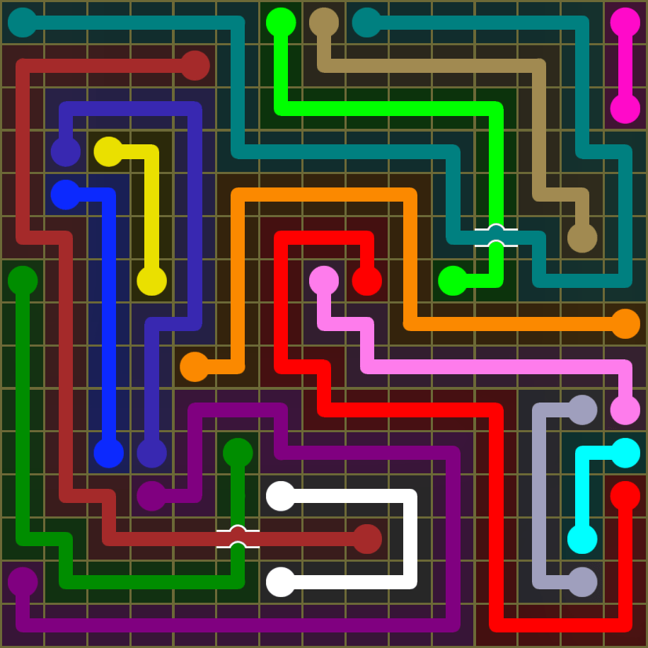 Flow Free 1868 Solution