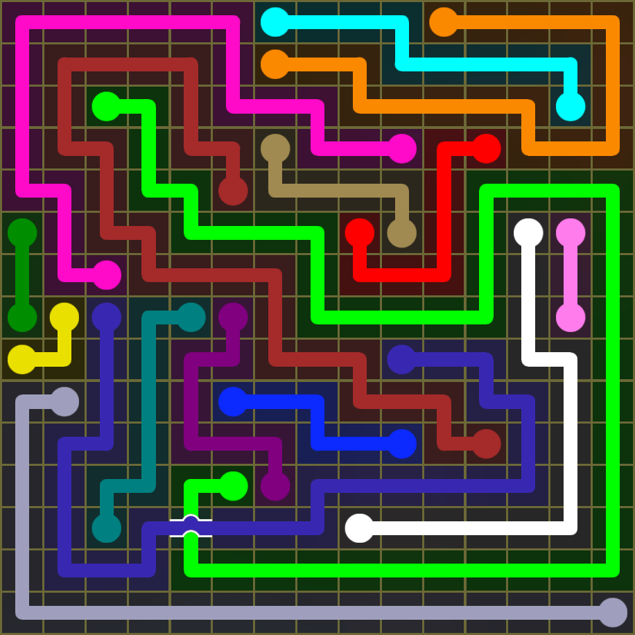 Flow Free 1872 Solution