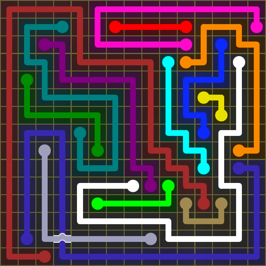 Flow Free 1874 Solution