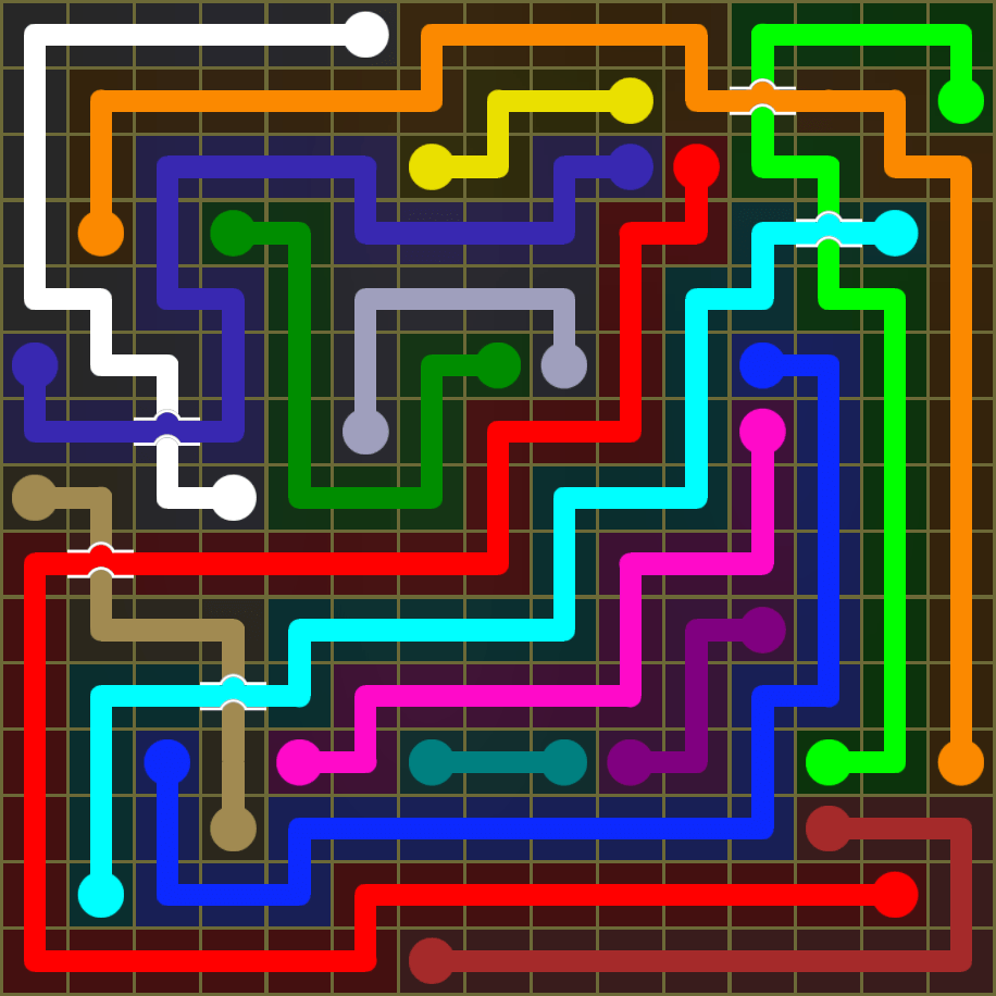 Flow Free 1876 Solution