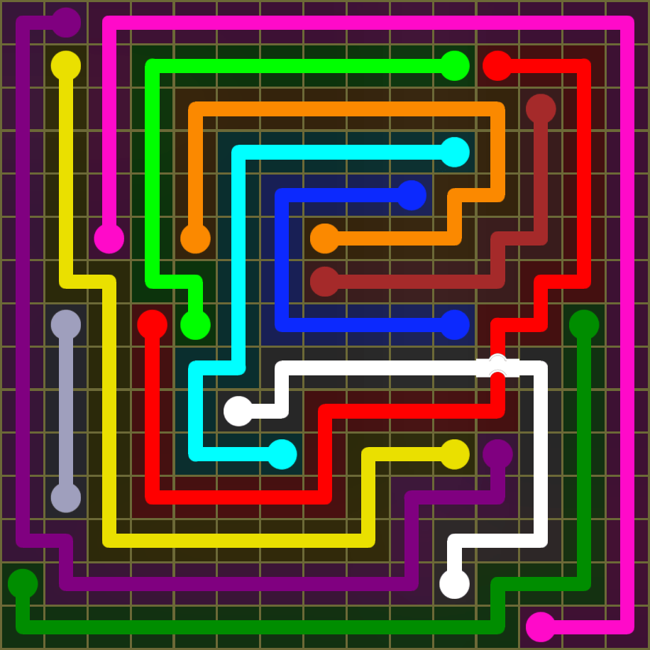 Flow Free 1877 Solution