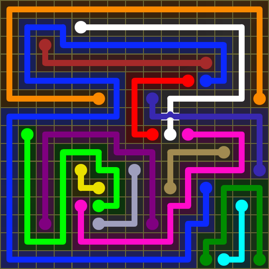 Flow Free 1880 Solution