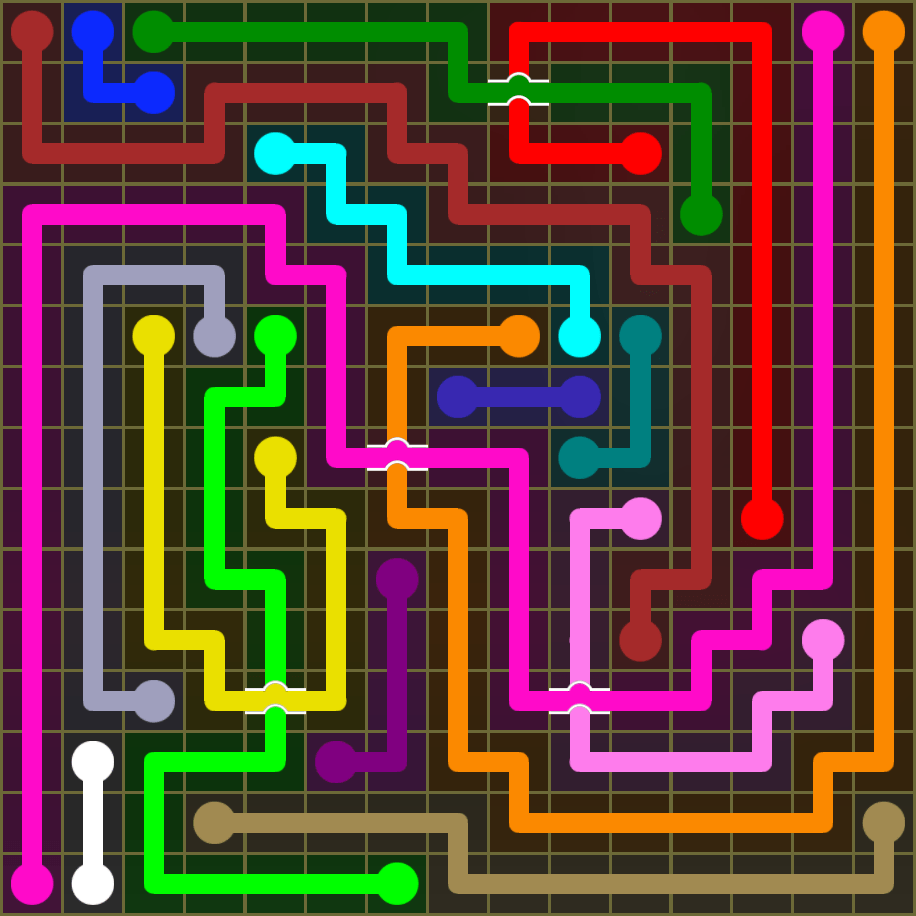 Flow Free 1881 Solution